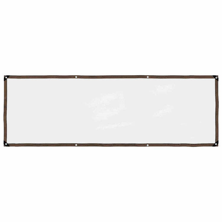 Vidaxl Tarpauline transparente avec des anneaux de voile 1x3 m de polyéthylène