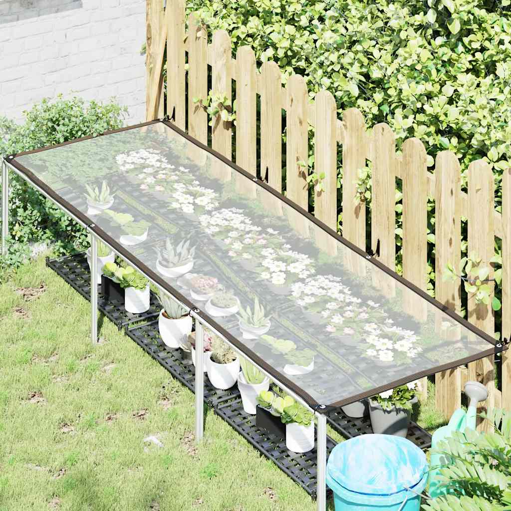 Vidaxl Tarpauline transparente avec des anneaux de voile 1x3 m de polyéthylène