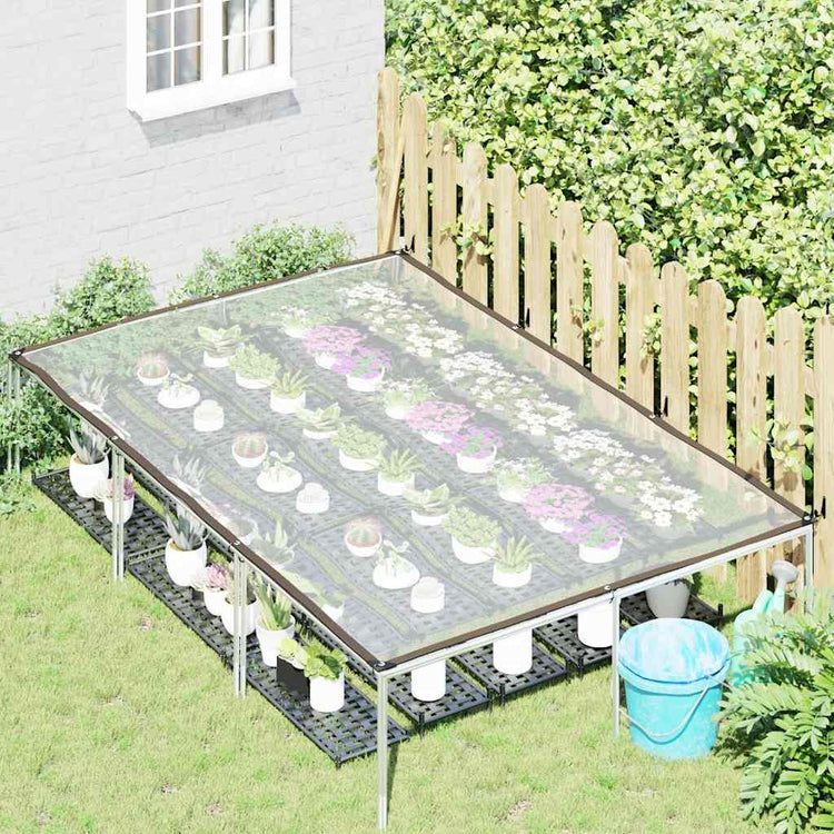 Vidaxl Tarpauline transparente avec anneaux de voile en polyéthylène 2x3 m