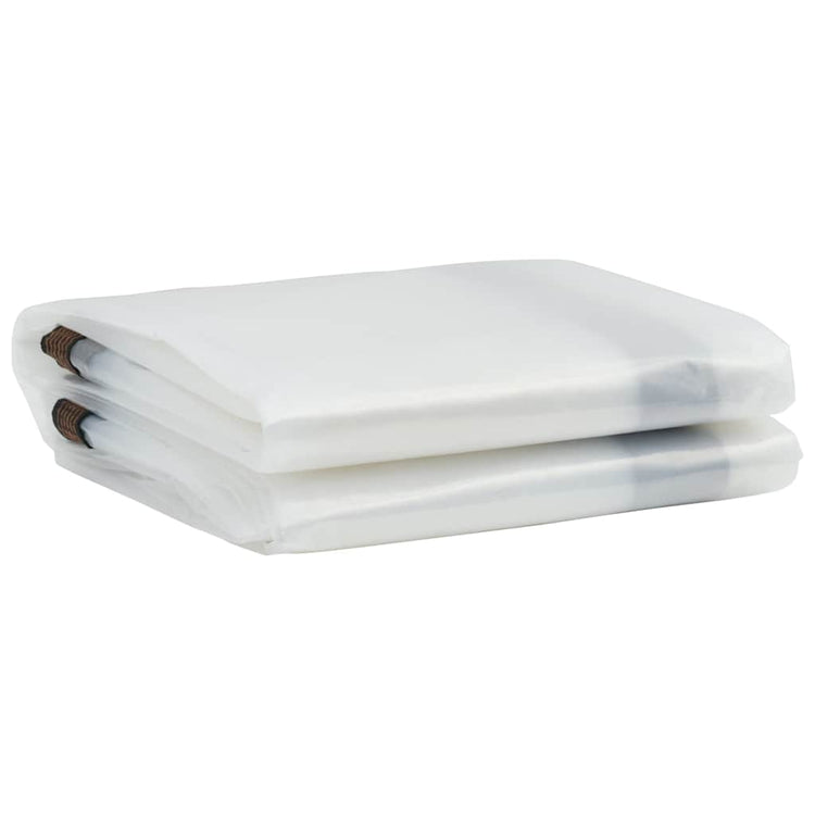 Vidaxl Tarpauline transparente avec anneaux de voile en polyéthylène 2x4 m