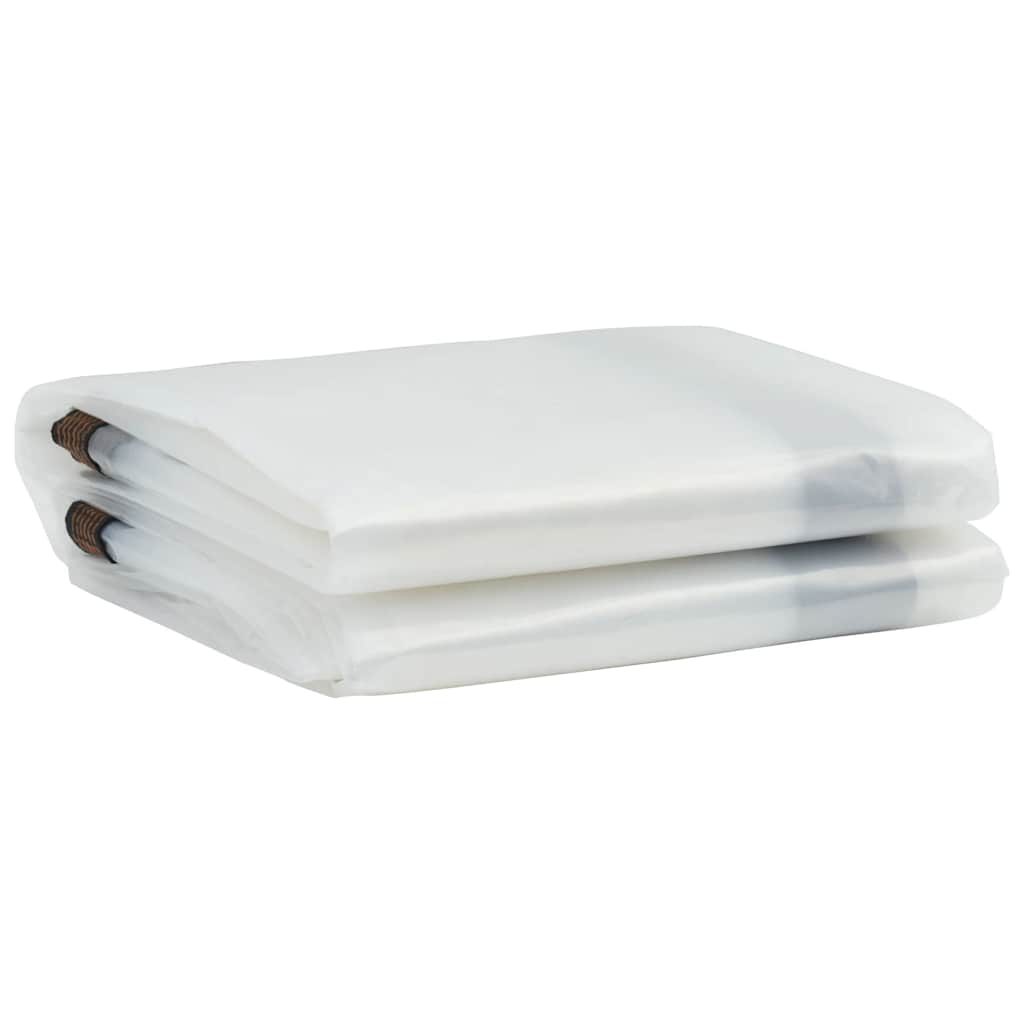 Vidaxl Tarpauline transparente avec anneaux de voile en polyéthylène 2x6 m