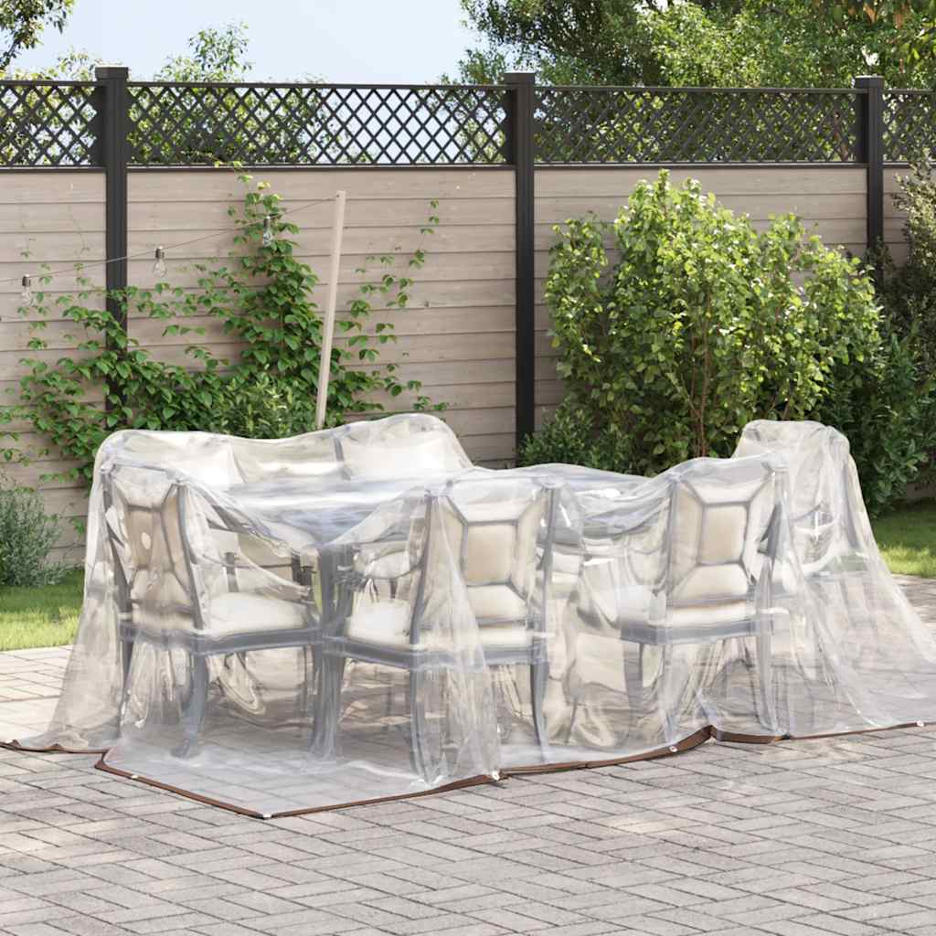 Vidaxl Tarpauline transparente avec anneaux de voile en polyéthylène 3x4 m