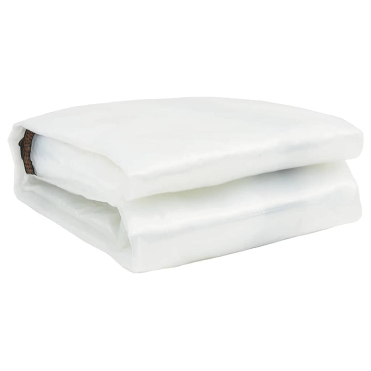 Vidaxl Tarpauline transparente avec anneaux de voile 5x10 m polyéthylène