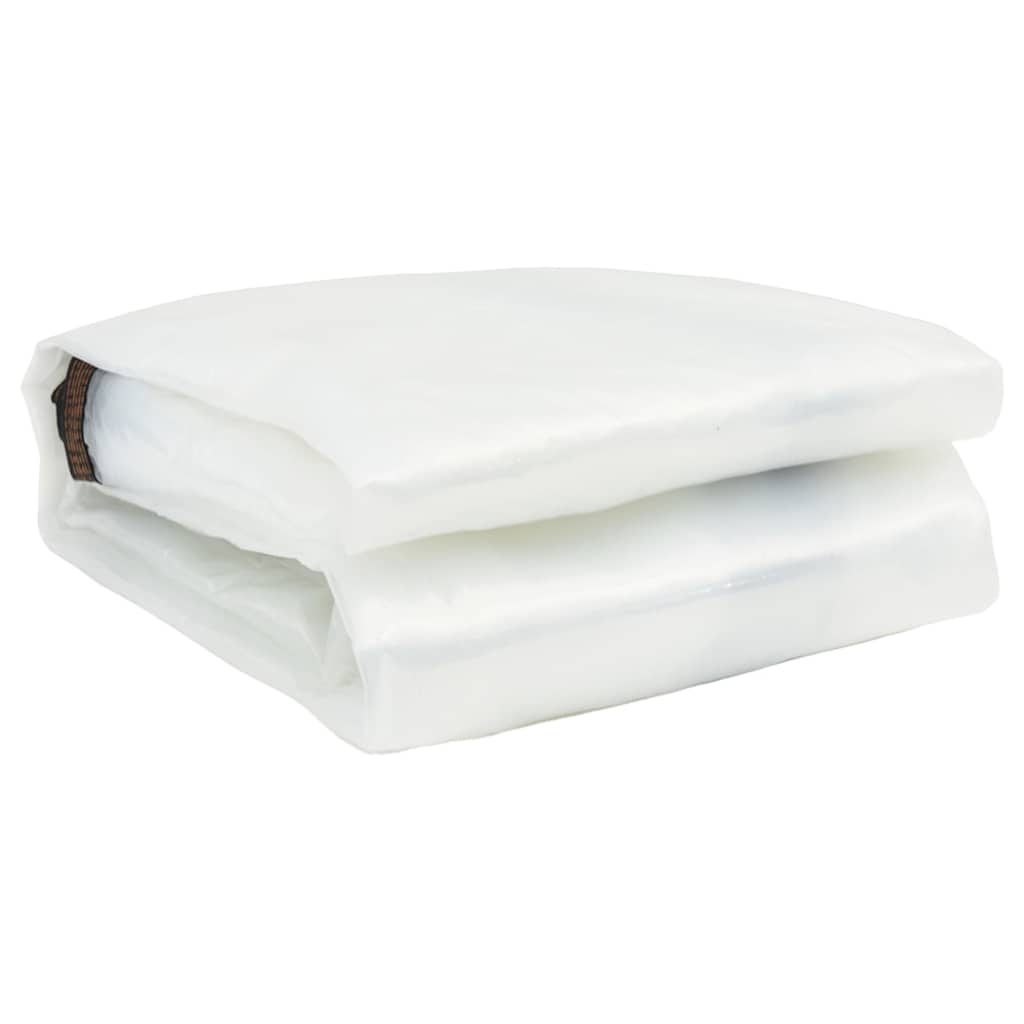 Vidaxl Tarpauline transparente avec anneaux de voile en polyéthylène 5x12 m