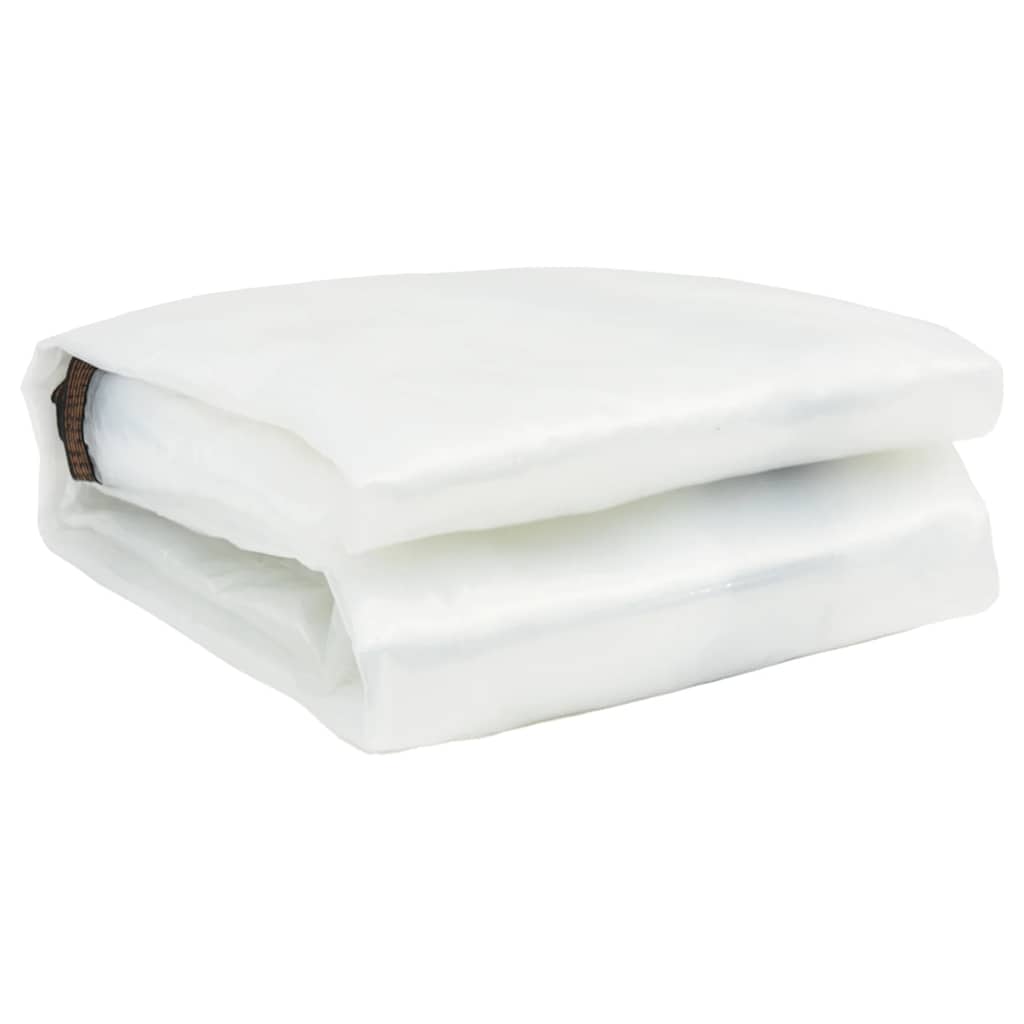 Vidaxl Tarpauline transparente avec anneaux de voile 8x10 m polyéthylène