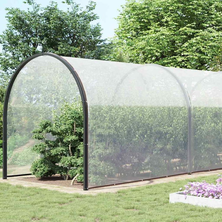 Vidaxl Tarpauline transparente avec anneaux de voile en polyéthylène 8x12 m