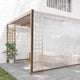 Vidaxl Tarpauline transparente avec anneaux de voile 10x10 m polyéthylène