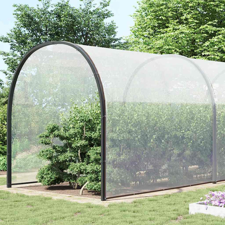 Vidaxl Tarpauline transparente avec anneaux de voile 10x12 m de polyéthylène