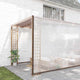 Vidaxl Tarpauline transparente avec anneaux de voile en polyéthylène 12x12 m
