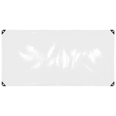 Vidaxl Tarpauline transparente avec anneaux de voile 1x2 m PVC