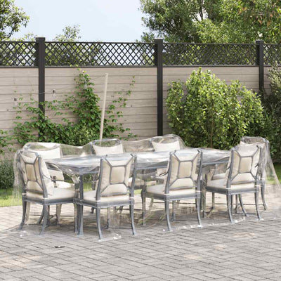 Vidaxl Tarpauline transparente avec anneaux de voile 2x5 m PVC