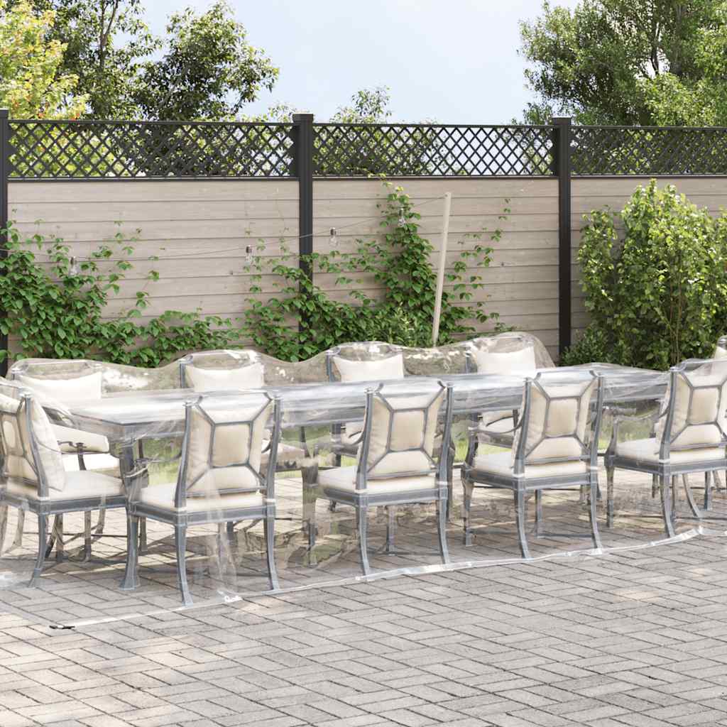 Vidaxl Tarpauline transparente avec anneaux de voile 3x10 m PVC