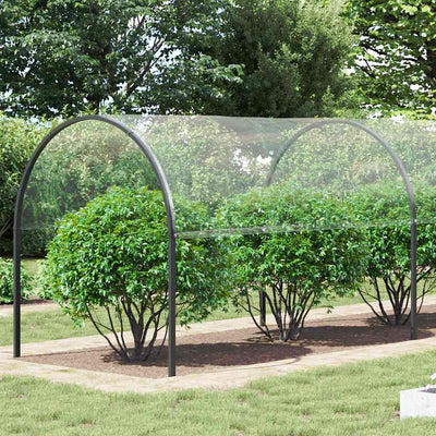 Vidaxl Tarpauline transparente avec anneaux de voile 4x12 M PVC