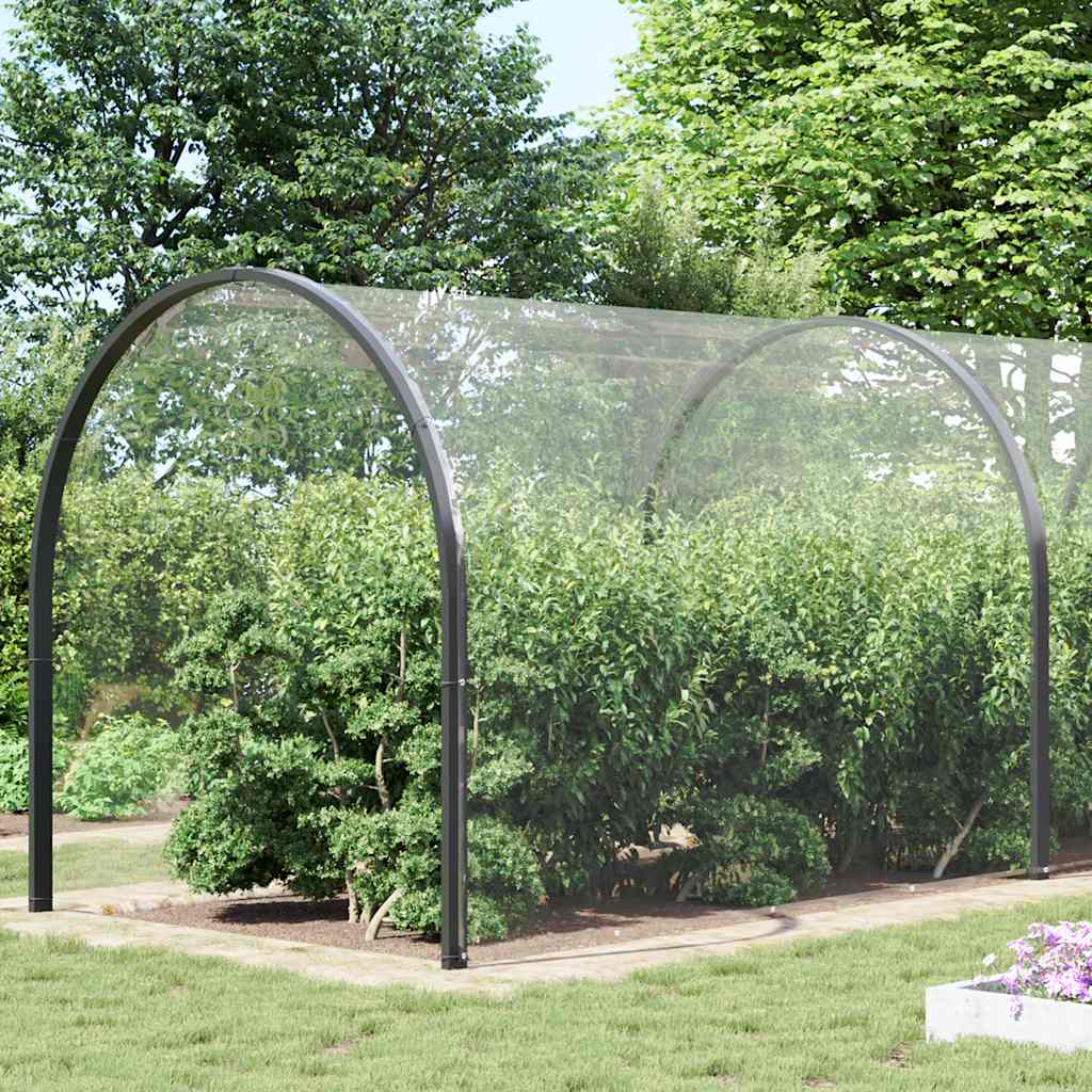 Vidaxl Tarpauline transparente avec anneaux de voile 5x12 M PVC