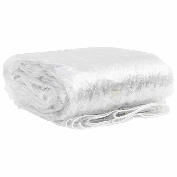 Vidaxl Tarpauline transparente avec anneaux de voile 6x12 m PVC