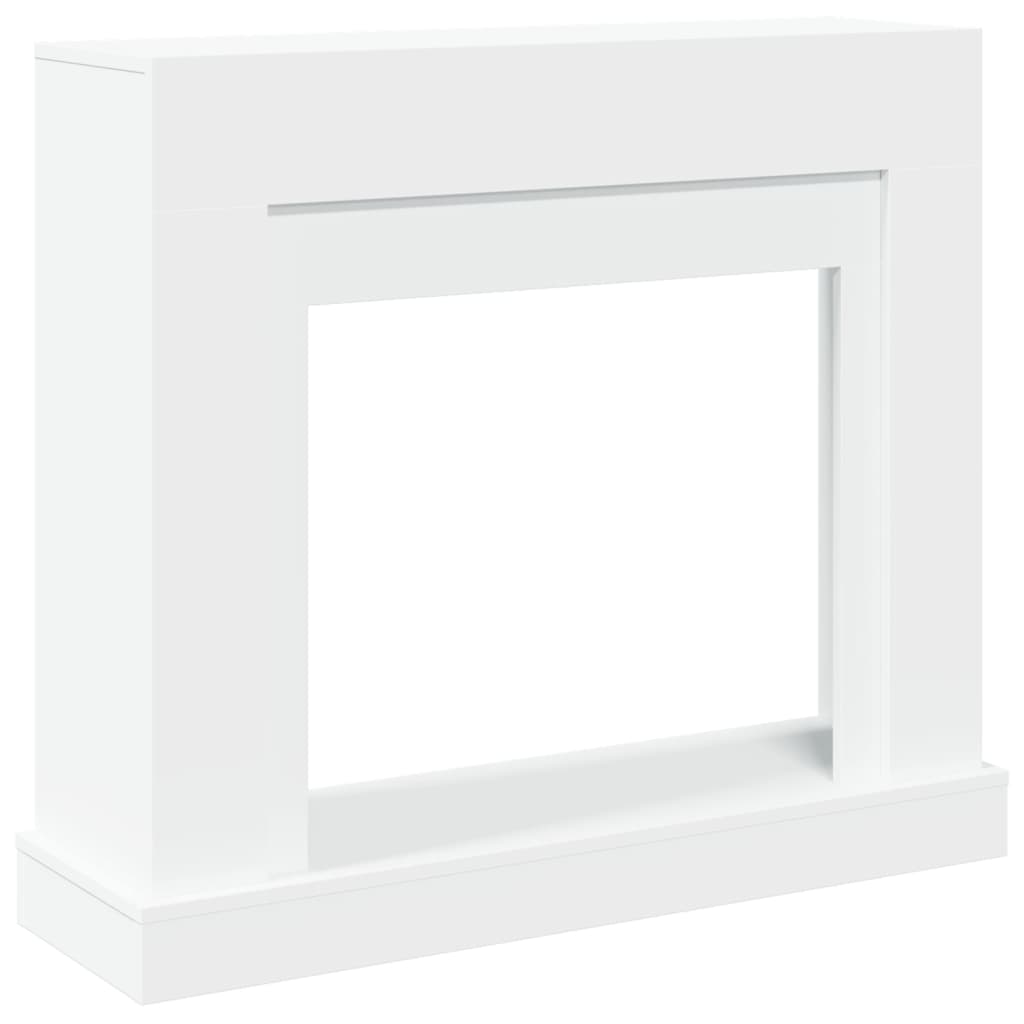 Vidaxx contour de cheminée 100x30x87,5 cm bois d'ingénierie blanc