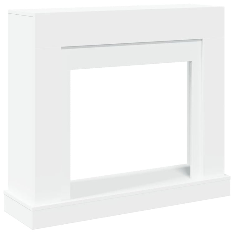 Vidaxx contour de cheminée 100x30x87,5 cm bois d'ingénierie blanc
