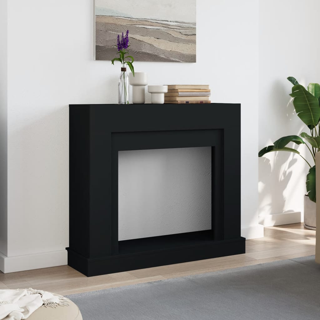 Vidaxx contour de cheminée 100x30x87,5 cm bois traité noir