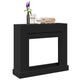 Vidaxx contour de cheminée 100x30x87,5 cm bois traité noir