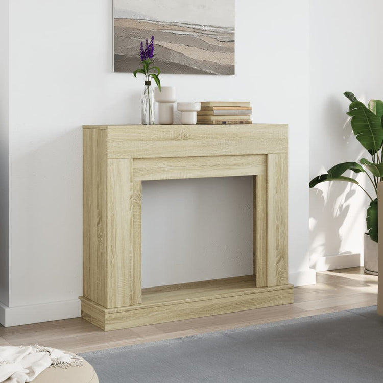 Habillage de cheminée Vidaxx 100x30x87,5 cm en dérivé du bois couleur chêne sonoma