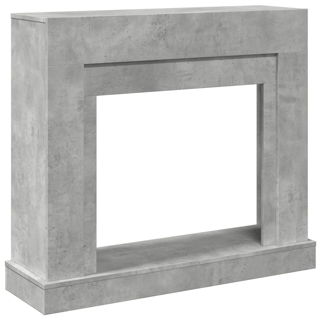 Vidaxx contour de cheminée 100x30x87,5 cm bois d'ingénierie béton gris