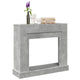 Vidaxx contour de cheminée 100x30x87,5 cm bois d'ingénierie béton gris