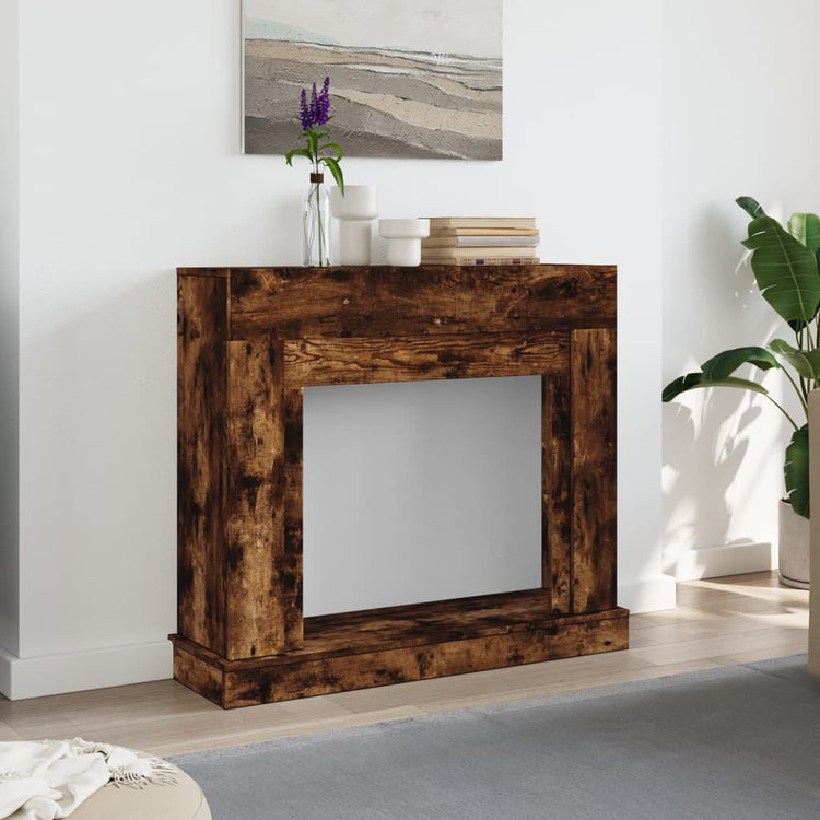 Habillage de cheminée Vidaxx 100x30x87,5 cm bois traité, chêne fumé