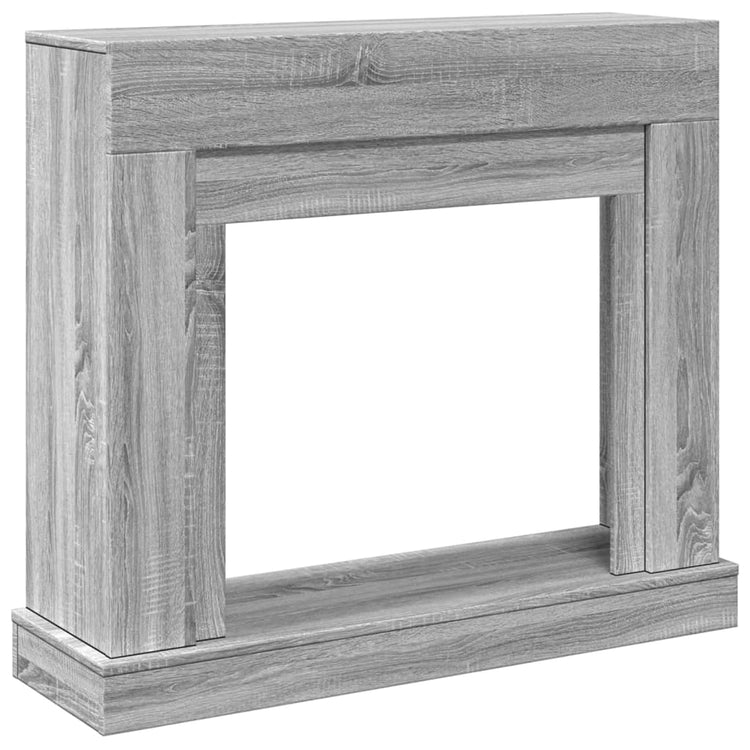VidaXL contour de cheminée 100x30x87,5 cm bois d'ingénierie gris couleur chêne sonoma
