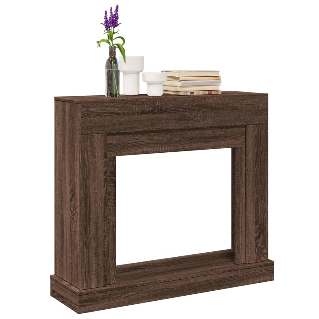 Habillage de cheminée Vidaxx 100x30x87,5 cm dérivé du bois chêne brun