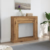 Cadre de cheminée Vidaxxl 100x30x87,5 cm en bois travaillé, couleur chêne artisanal