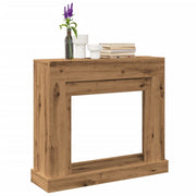Cadre de cheminée Vidaxxl 100x30x87,5 cm en bois travaillé, couleur chêne artisanal - afbeelding 1