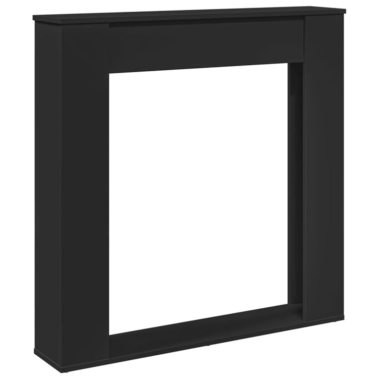 Vidaxx contour de cheminée 100x20x100 cm bois traité noir