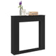 Vidaxx contour de cheminée 100x20x100 cm bois traité noir