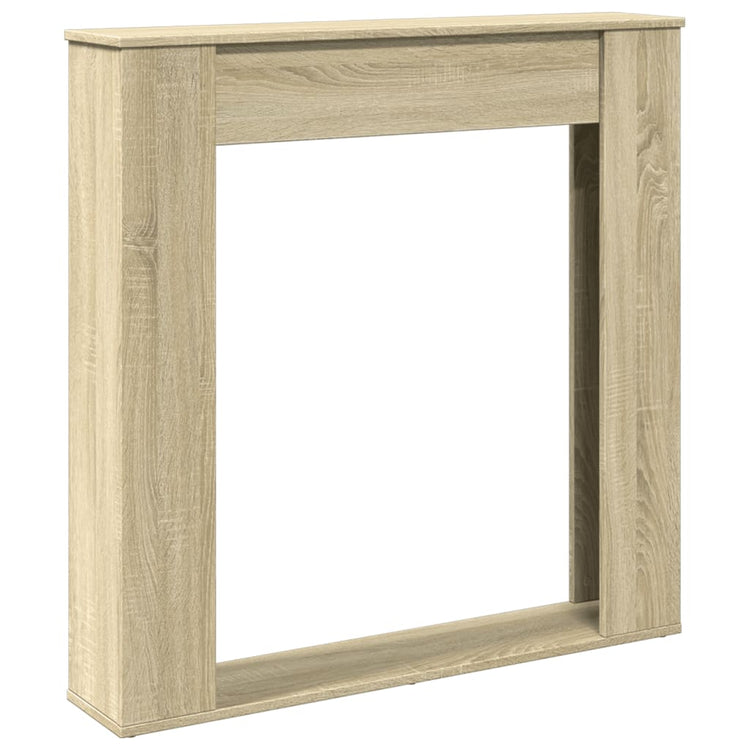 VidaXL contour de cheminée 100x20x100 cm en dérivé du bois couleur chêne sonoma