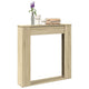 VidaXL contour de cheminée 100x20x100 cm en dérivé du bois couleur chêne sonoma