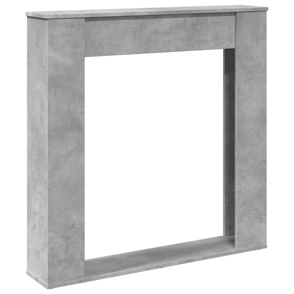Vidaxx contour de cheminée 100x20x100 cm dérivé du bois béton gris