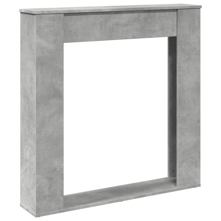 Vidaxx contour de cheminée 100x20x100 cm dérivé du bois béton gris