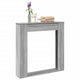 VidaXL contour de cheminée 100x20x100 cm bois d'ingénierie gris couleur chêne sonoma