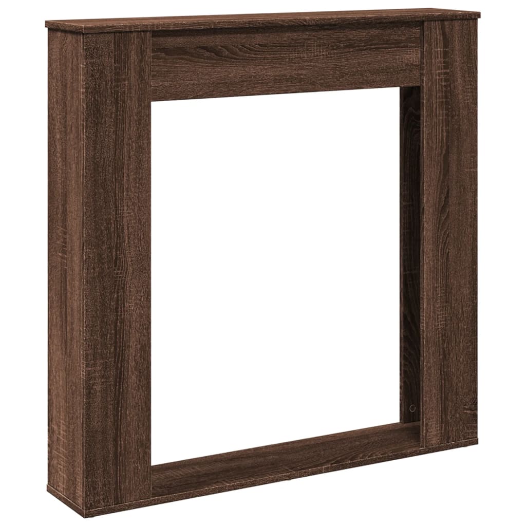 Habillage de cheminée Vidaxx 100x20x100 cm dérivé du bois chêne brun