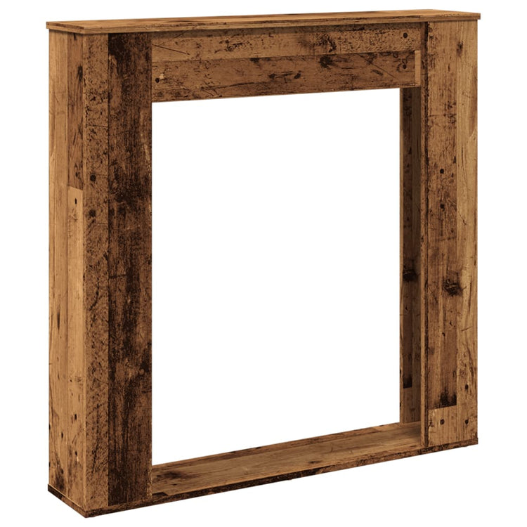 Habillage de cheminée VidaXL 100x20x100 cm bois traité, couleur bois ancien
