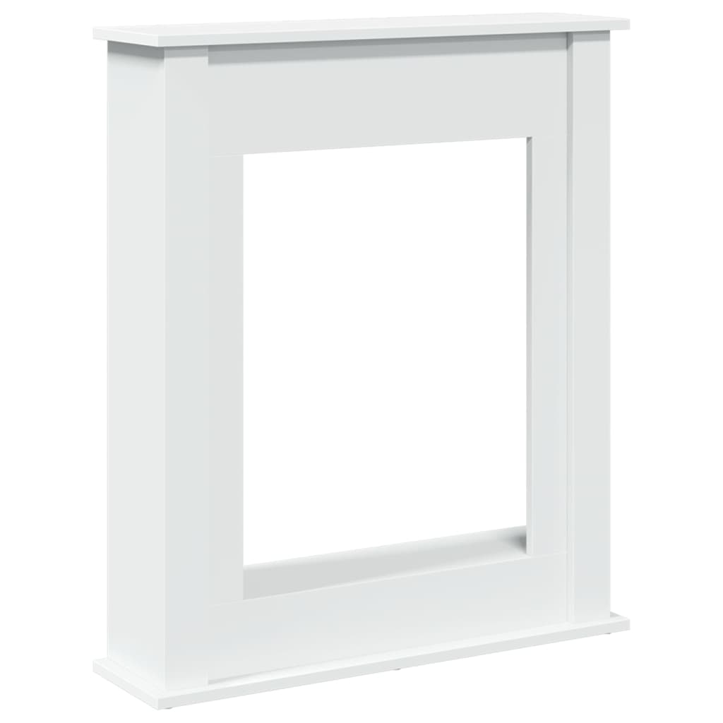 Vidaxx contour de cheminée 75x20x87,5 cm bois d'ingénierie blanc