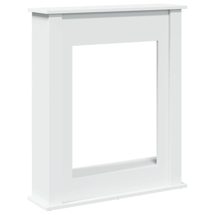 Vidaxx contour de cheminée 75x20x87,5 cm bois d'ingénierie blanc
