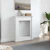 Vidaxx contour de cheminée 75x20x87,5 cm bois d'ingénierie blanc