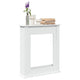 Vidaxx contour de cheminée 75x20x87,5 cm bois d'ingénierie blanc