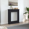 Vidaxx contour de cheminée 75x20x87,5 cm bois traité noir