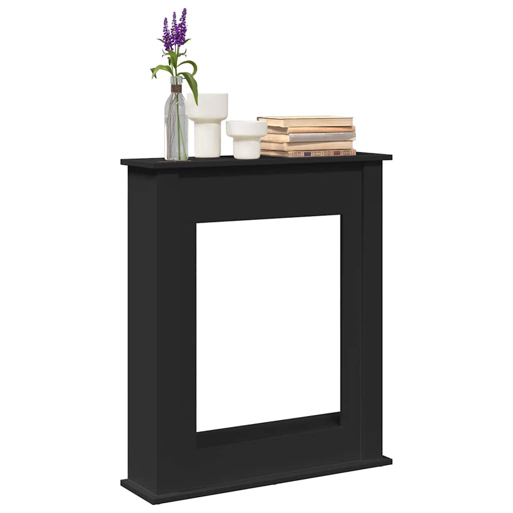 Vidaxx contour de cheminée 75x20x87,5 cm bois traité noir