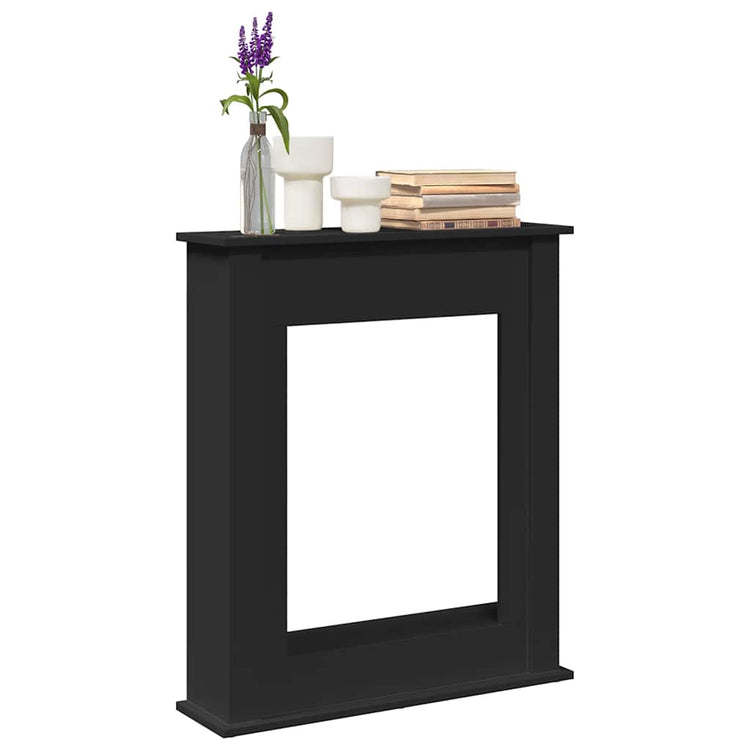 Vidaxx contour de cheminée 75x20x87,5 cm bois traité noir