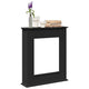 Vidaxx contour de cheminée 75x20x87,5 cm bois traité noir