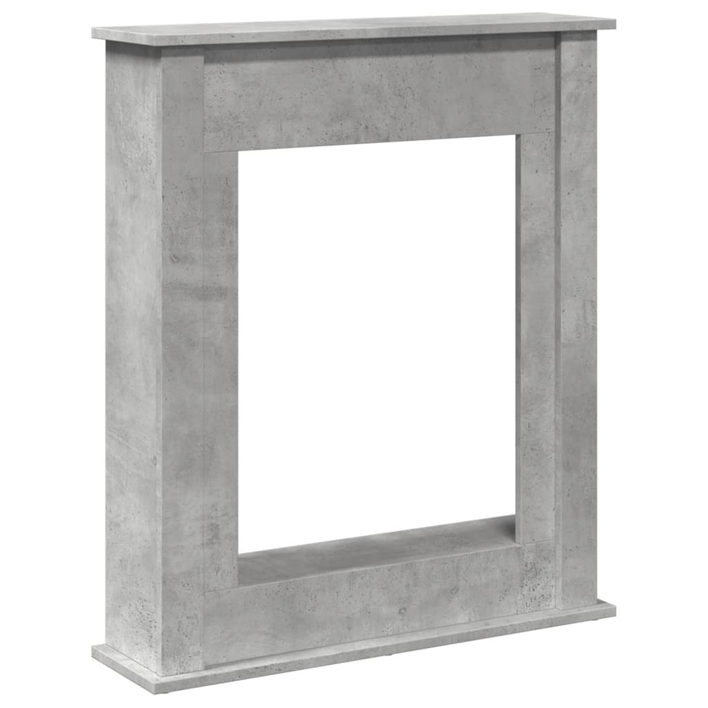 Vidaxx contour de cheminée 75x20x87,5 cm dérivé du bois béton gris