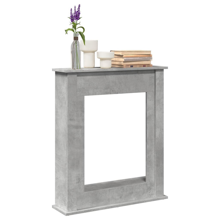 Vidaxx contour de cheminée 75x20x87,5 cm dérivé du bois béton gris